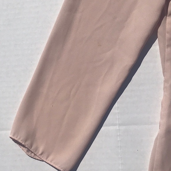 Tahari Arthur Levine Faux Wrap Lt Peach Top - Picture 14 of 14